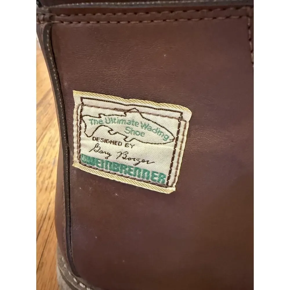 Weinbrenner Ultimate Wading Boots Men’s Size 9 Leather Felt Sole Made USA